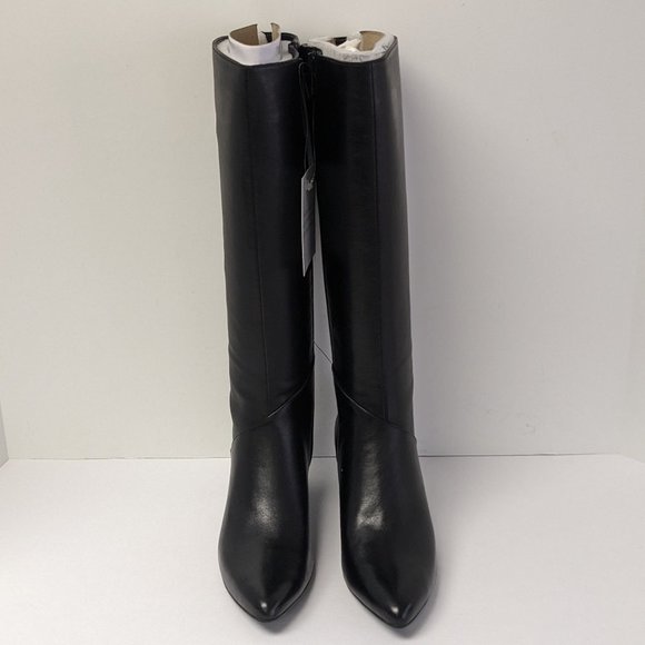 Naturalizer Melanie Knee High Boots, Black Leather, Women's Wide Calf - Picture 4 of 5
